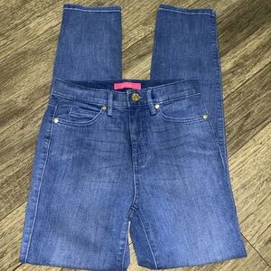 Lilly Pulitzer South Ocean High Rise Jeans Caribbean Blues Wash